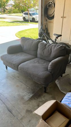 IKEA Stocksund loveseat (slip covered)