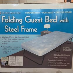 Folding Bed With Mattress (2 Beds)