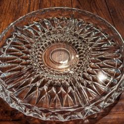 12 Inch Diameter Crystal Glass 6 Bay Server 