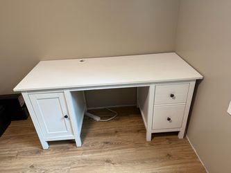 IKEA Hemnes White Desk with Storage