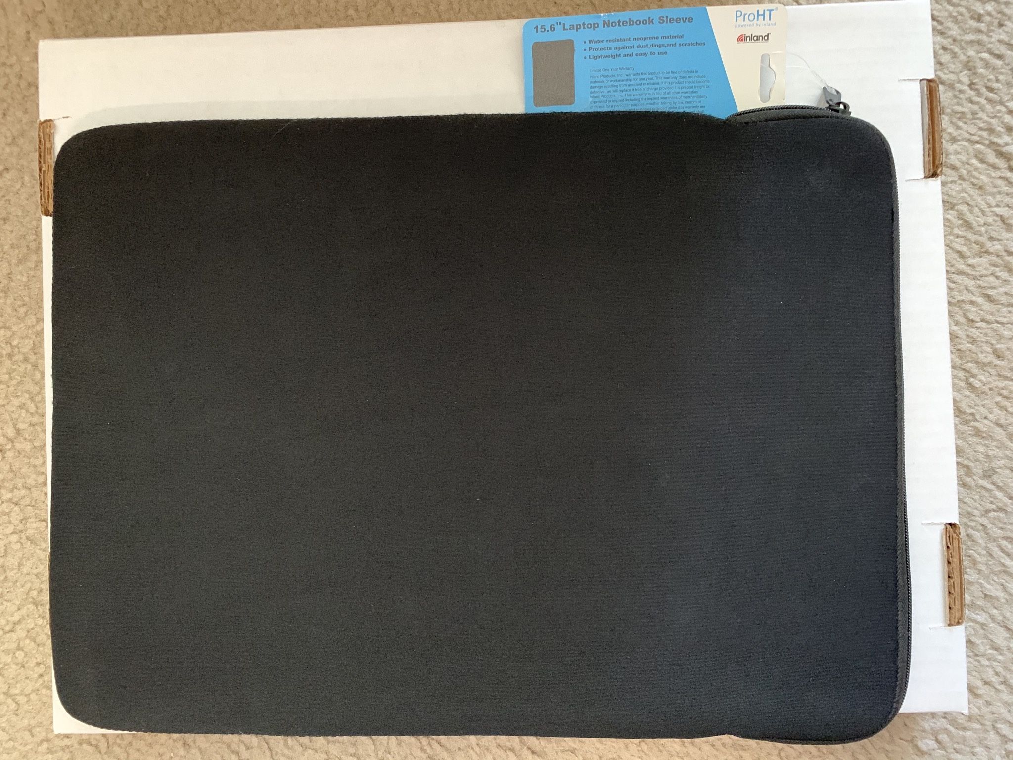 15.6" - LapTop - Zippered Laptop Sleeve - (New)  Black 