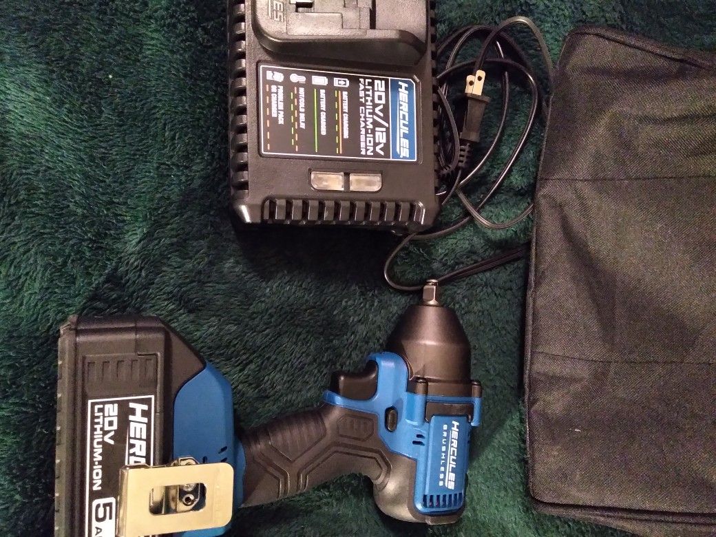 Brand New Hercules 3/8 Impact With 5.0 Battery And Charger