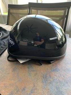 Outlaw Half Motorcycle Helmet DOT certified / Medium