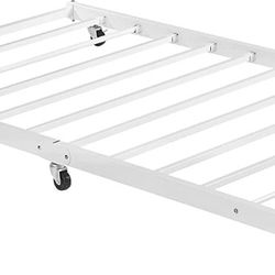 Bed Frame Trundle Twin White