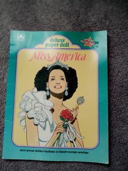 Miss America  Paper Doll Cutouts Golden Book