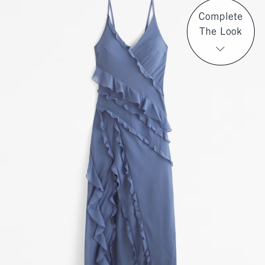 BRAND NEW - Abercrombie Cascading Ruffle Maxi Dress