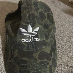 Adidas Originals Trefoil Camo Snapback Hat Mens Green Camouflage Baseball Cap
