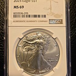 2025 MS69 Silver Eagle S$1