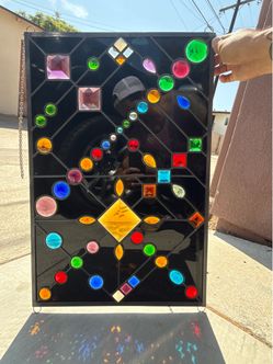 Stained Glass Window with Jewels