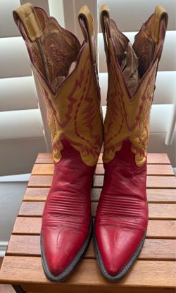 Lucchese 1883 Red/Yellow  Women's 8B Boots