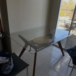Glass Dining Table 