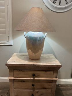 Beautiful Large Iridescent Table Lamp