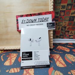 Apple Airpods Pro 1st Gen / Airpods Pro 2nd Gen - $1 Down Today - NO CREDIT Needed