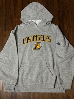 Gray Adidas LA Lakers Hoodie