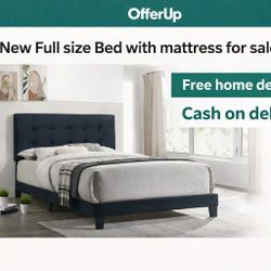 Full Size Bed with Mattress in $230