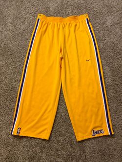 VTG Nike Los Angeles Lakers Authentic Breakaway Tear Away Warm Up Pants Size XXL
