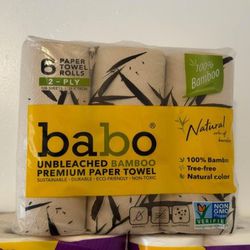 babo 6 paper towels rolls