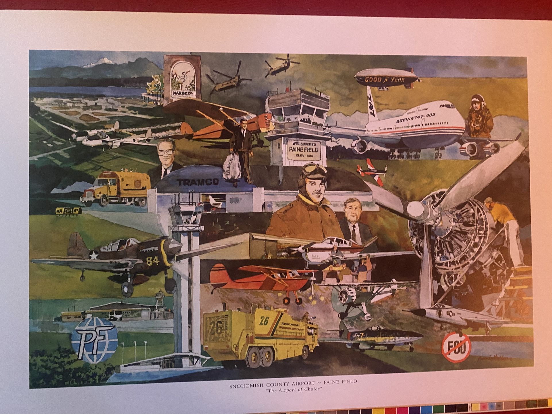 Bernie Webber Print Snohomish County Airport, PaineField