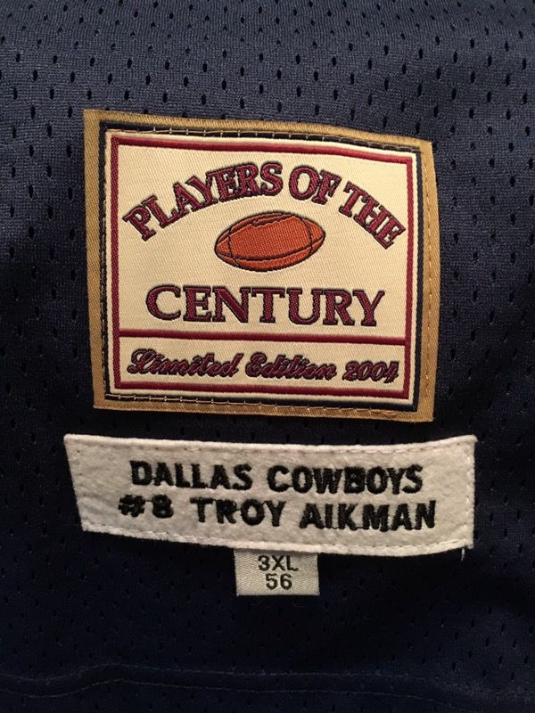 Vintage 90s Dallas Cowboys NFL Troy Aikman #8 Champion Jersey Size 48 Blue  for Sale in Roseville, CA - OfferUp