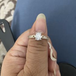 Real 925 Sterling Silver Wedding Ring Size 8