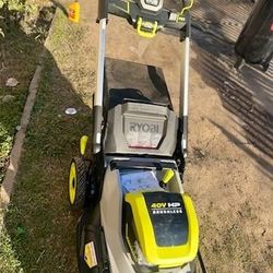 40V HP Brushless Whisper Series 21. in Walk Behind Self-Propelled All Wheel Drive Mower - (2) 6.0 Ah Batteries & Charger
