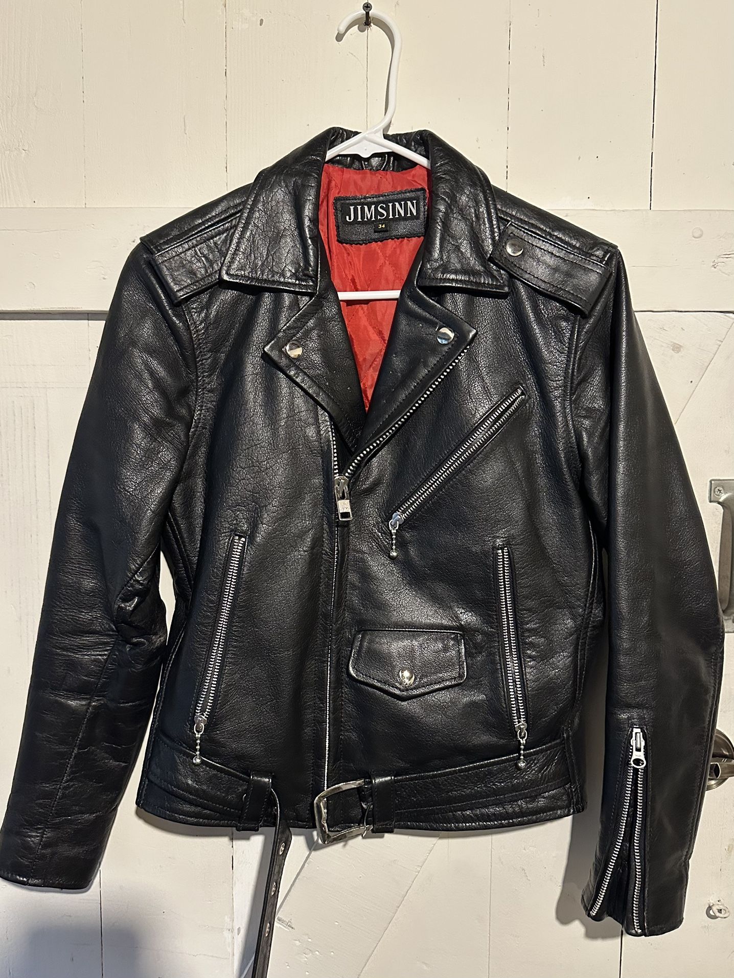 Black Leather Motorcycle Jacket