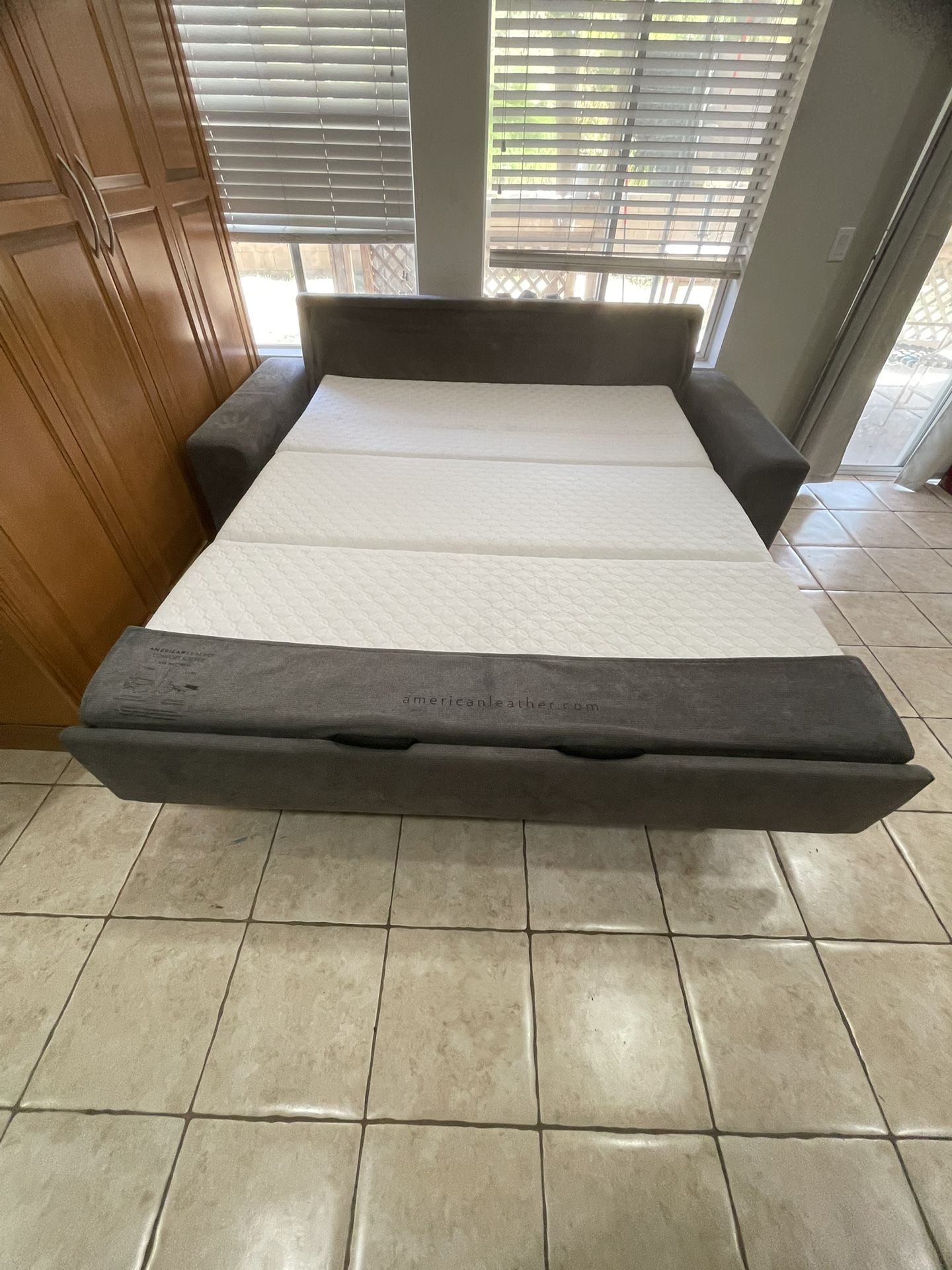 American Leather Futon Gray