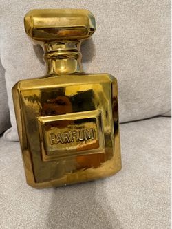 Z Gallerie Gold Perfume Bottle Decor – $25