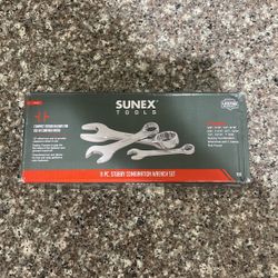 Sunex Tools 11Pc Stubby Combination Wrench Set