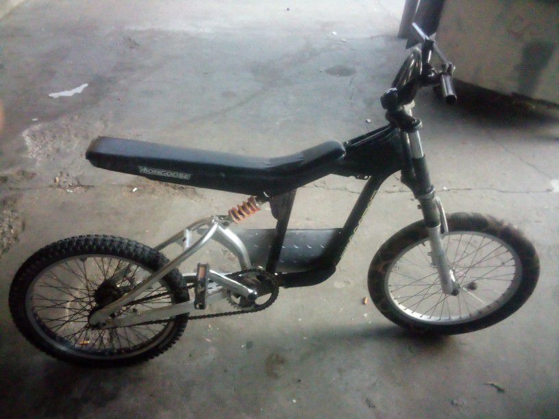 PRICE IS NEGOTIABLE  Mongoose Motocross Hybrid Electric/Pedal Bicycle