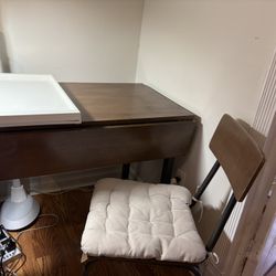 Foldable Lightweight Table (expandable) with Chair - Fits Easily By Adjustment 