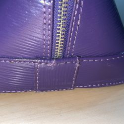 Womens Purple Fiore Italian Leather Shoulder/Tote  Thumbnail