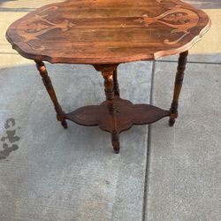Antique Inlay Table 