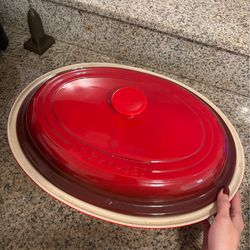 LE CREUSET casserole pan Large