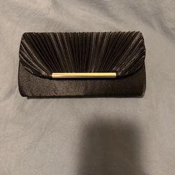 Black evening clutch
