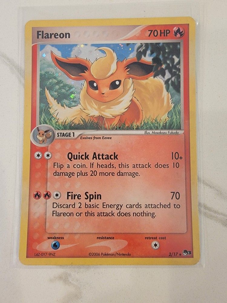 Flareon 2/17 POP Series 3 Holo Rare Pokemon TCG Card - LP