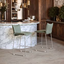 Pola Green Counter Stool
