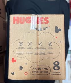 Huggies Snug & Dry Size 8 Diapers 96 Count