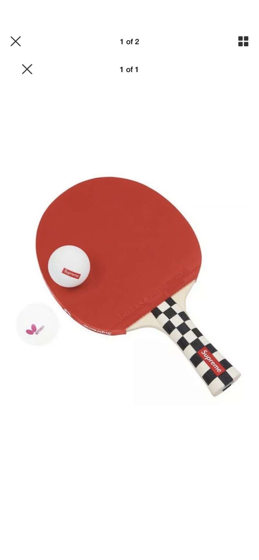 Supreme butterfly table ping pong racket