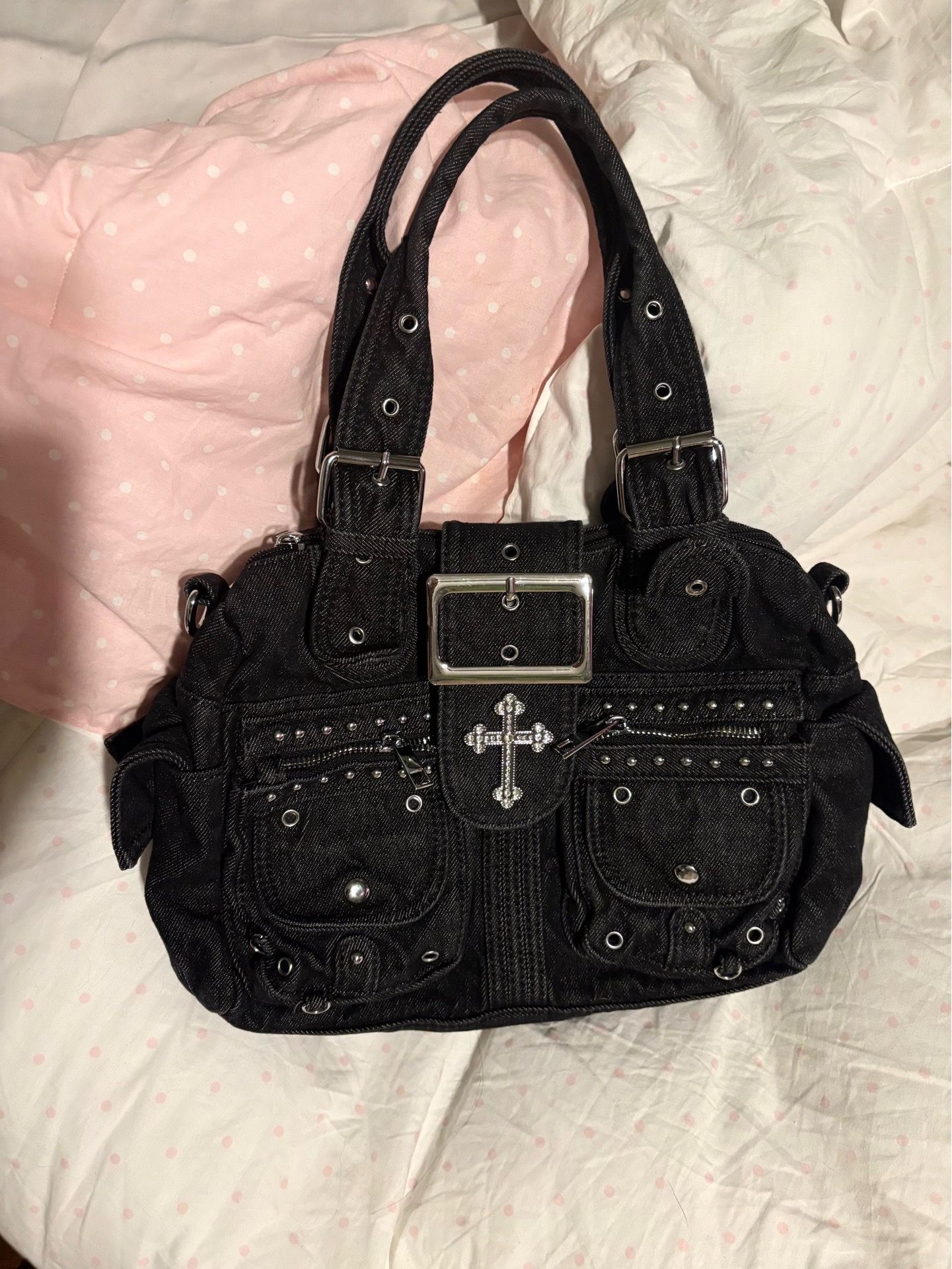 zumiez bag with cross