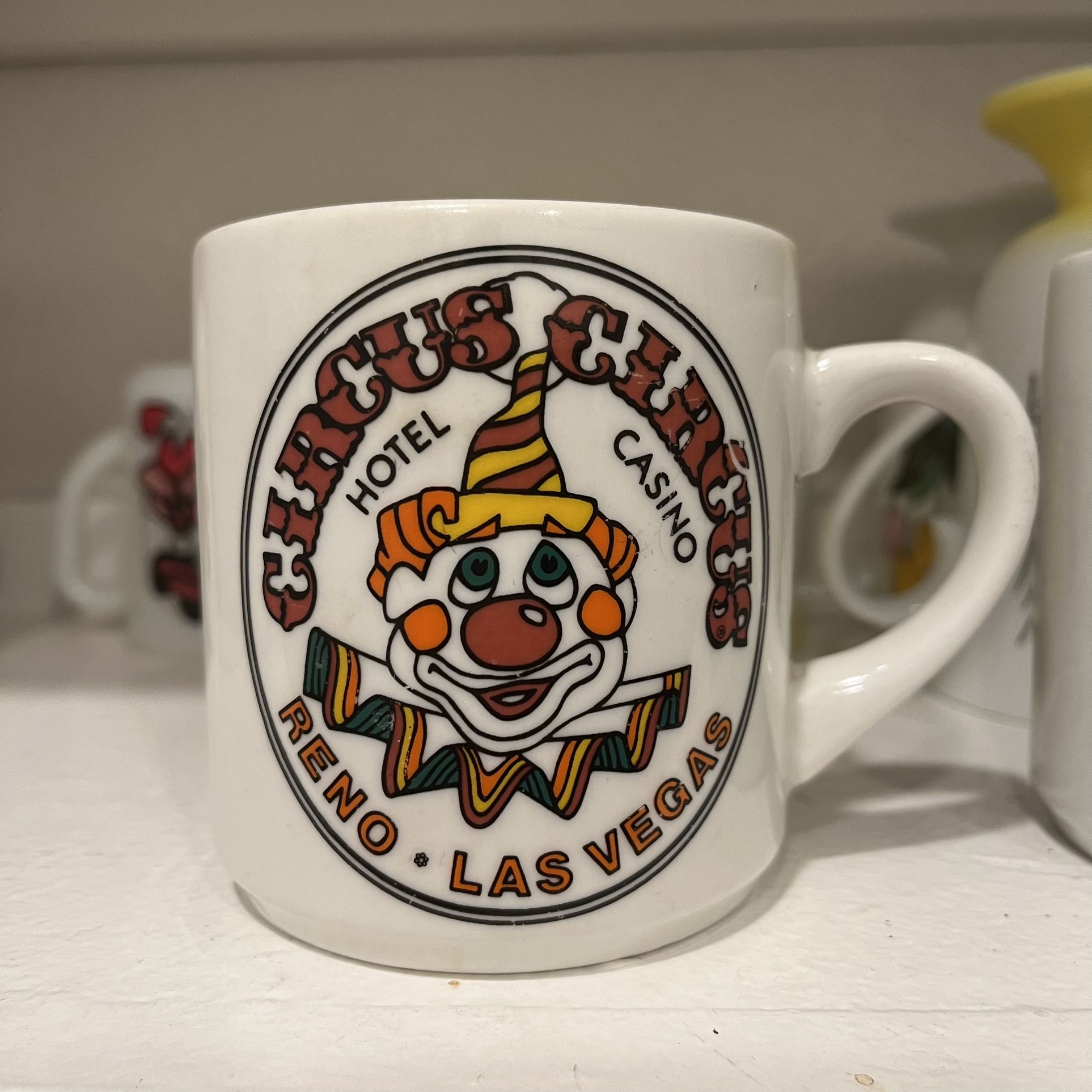 Vintage Circus Circus Las Vegas Souvenir Mug