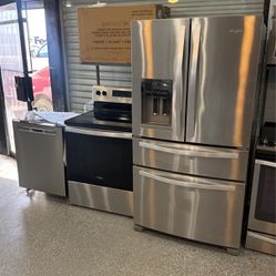 Beautiful Appliances For Kitchen Stainless Steel Ready To Be Installed All Matching 
