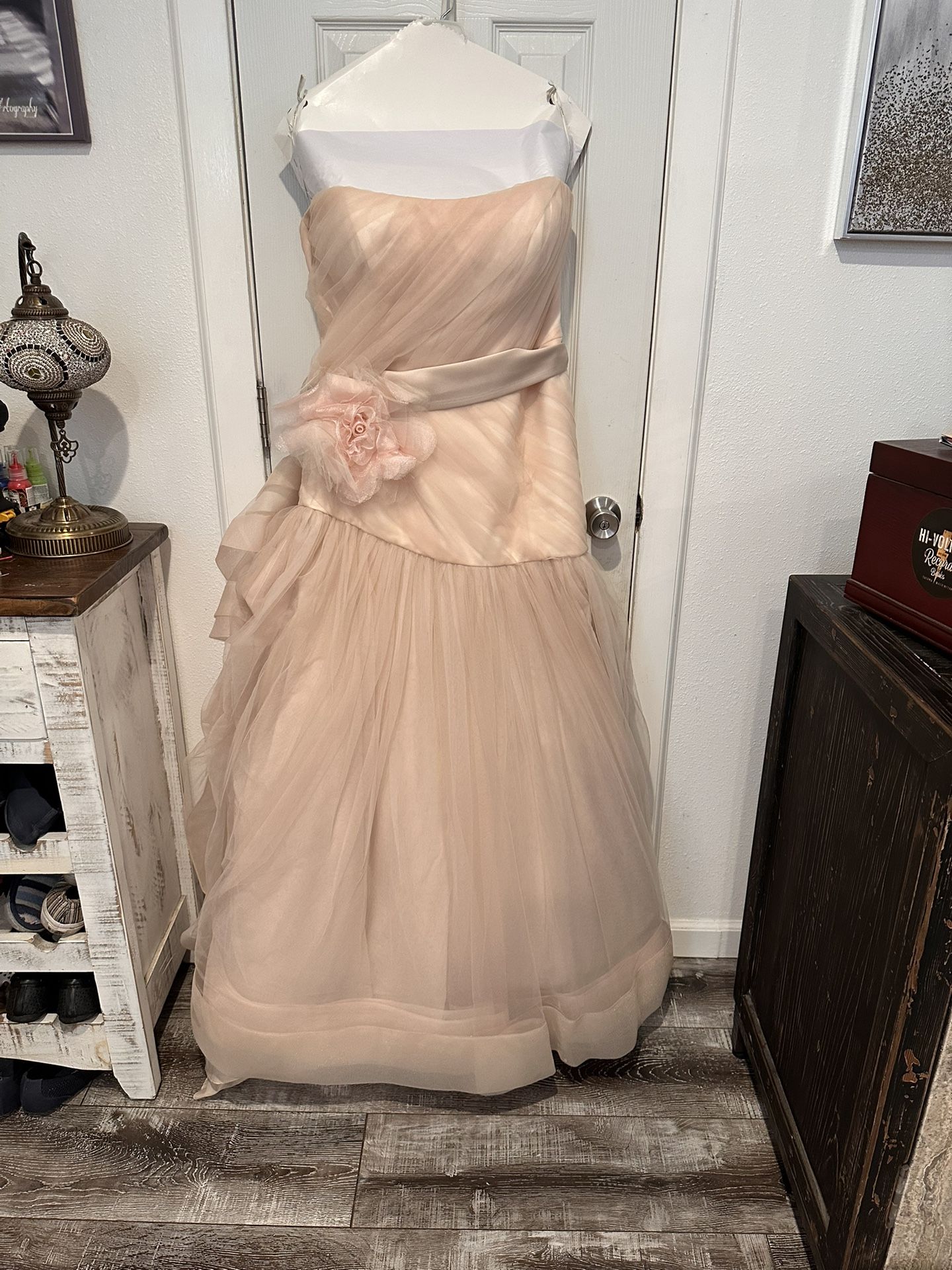 Vera Wang Blush Pink Wedding Gown