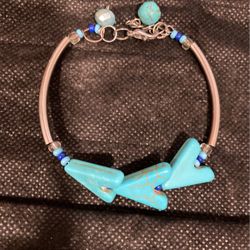 Turquoise  Homemade Bracelet 