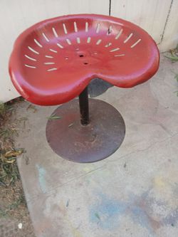 Old Metal Tractor Seat
