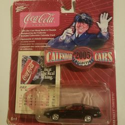 1988 chevy corvette collector johnny lightning coca-cola calander cars 
