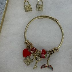 Earrings And Bracelet