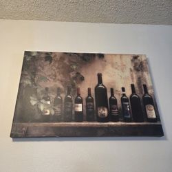 Painting Canvas Kitchen Wine Painting