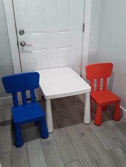 Plastic Table With Two Chairs For Toddlers