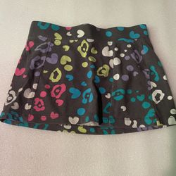 Girls Mini Gray Pencil Skirt Size Small Colorful